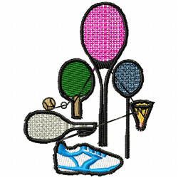 Tennis Embroidery Design 11 Tennis Embroidery Design 11